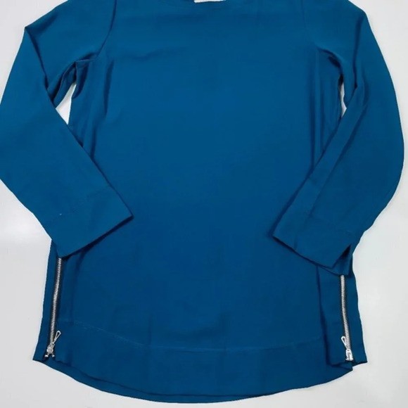 SOFT SURROUNDINGS Lisse Semi‎ Sheer Pullover Blouse - Picture 5 of 9